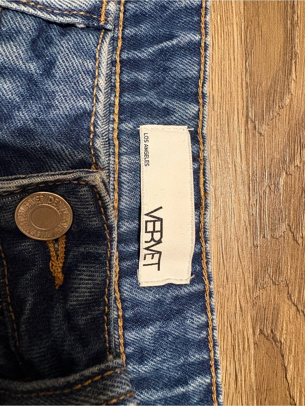 Distressed High-Rise Wide Leg Jeans - Blue - Picture 3 of 5